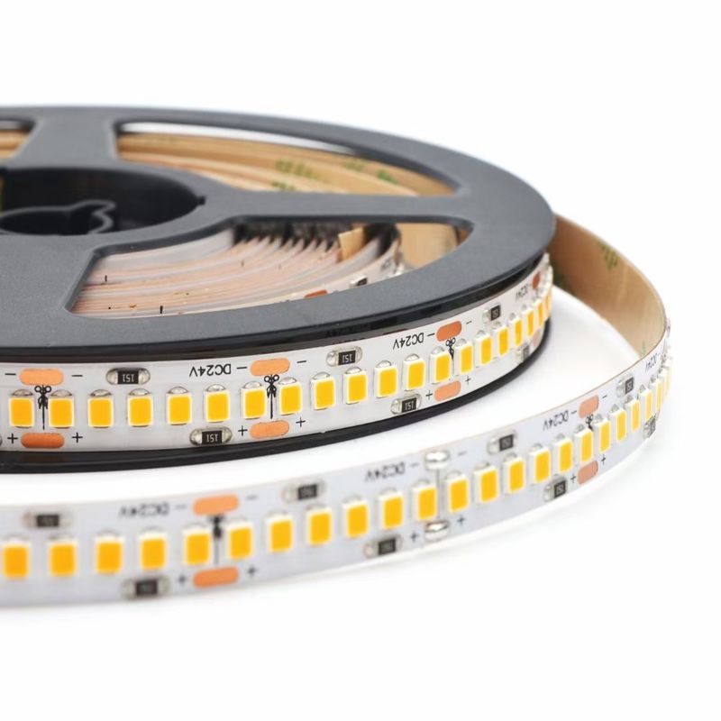 3000K 4000K 6500K 12 Volt LED Esnek Işık Şeritleri 24V SMD2835 Akıllı Çift 2 Renkli Su Koşu