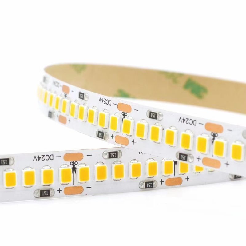 3000K 4000K 6500K 12 Volt LED Esnek Işık Şeritleri 24V SMD2835 Akıllı Çift 2 Renkli Su Koşu