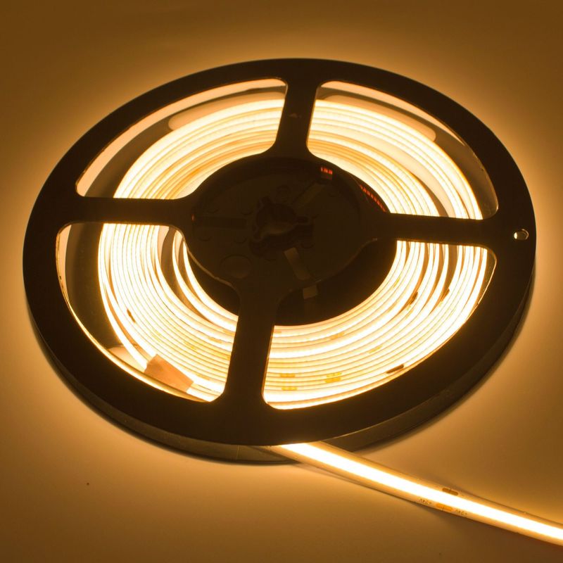 2700K-6500K 12V LED COB Şerit 24V Yüksek Yoğunluklu Cips Kapalı Ev Dekorasyonu