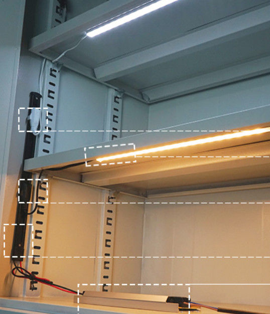 Mıknatıs 12V 24V LED Parça Hafif Raylı Beyaz Gri Siyah Güç Sistemi Işık Adaptörünü Bağlayın