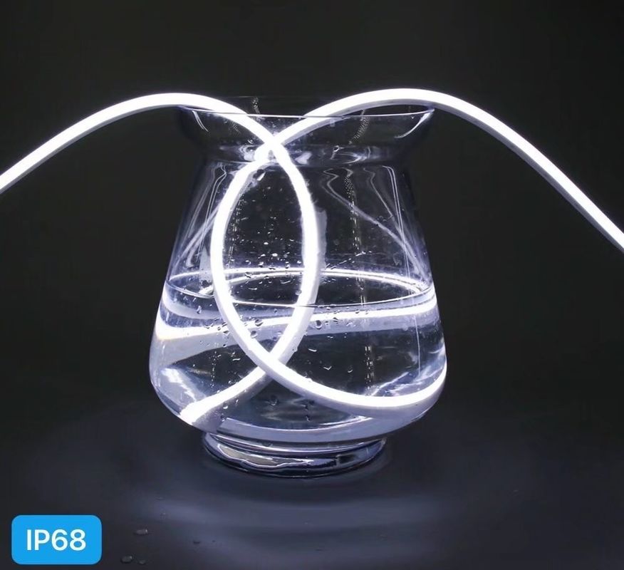Led neon ışık lekelenme yok ışık kapalı dekor 24V 12V silikon flexibel şerit ışık
