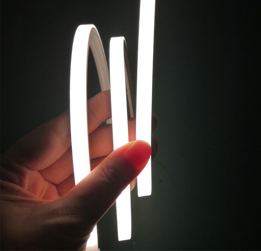 Silikon Neon Tüp LED Şerit 1212 Dış Dekorasyon 24V 14.4W Yüksek Parlaklık