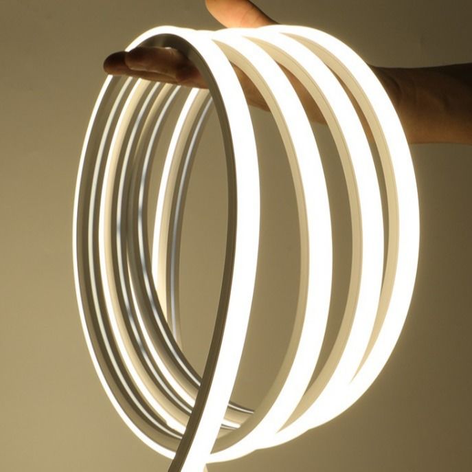 2835 5050 LED Neon Şerit Işık Esnek Silika Jel Yumuşak IP67 Dekorasyon İçin Suya Dayanıklı