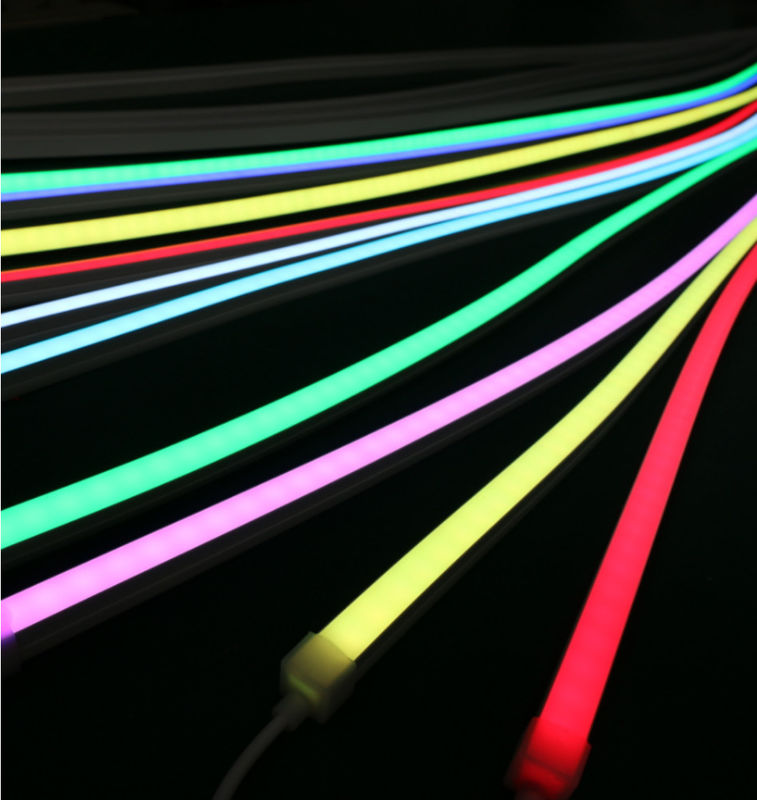 Neon Halat Işık Flex Tüp üst yan viraj aydınlatma 24V silikon esnek led neon ip