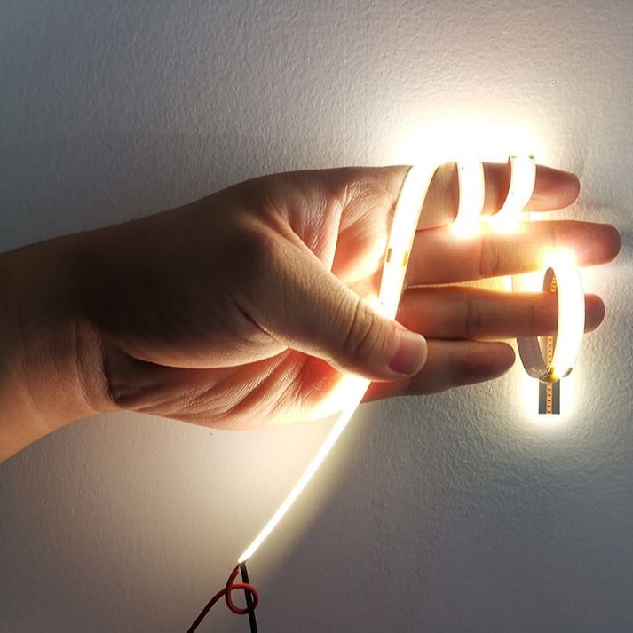 480leds/M LED Şerit COB 12V Yüksek Yoğunluk 4000K 10W Ev Dekorasyonu