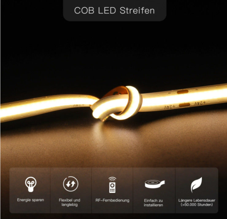 IP20 IP65 LED COB Işık Tristör Kısılabilir Çift Renk Değiştirilebilir 24V 14.4W