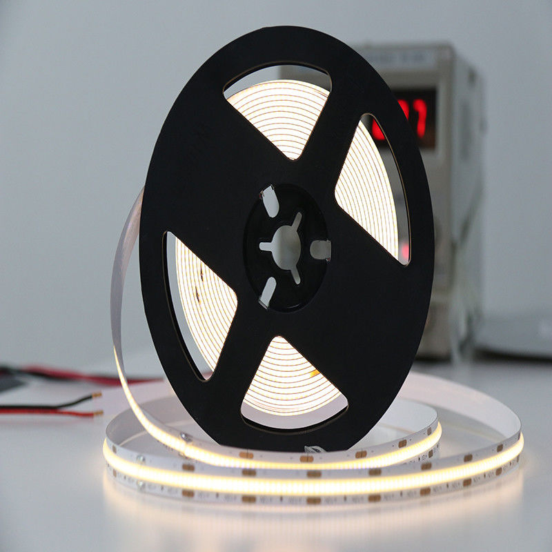 Ayarlanabilir Renk Beyaz Sıcak COB LED Şerit Işıklar 12V 24V 8mm