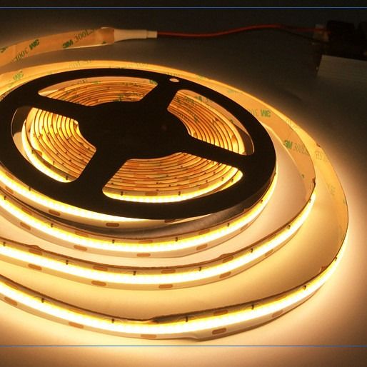 Ayarlanabilir Renk Beyaz Sıcak COB LED Şerit Işıklar 12V 24V 8mm