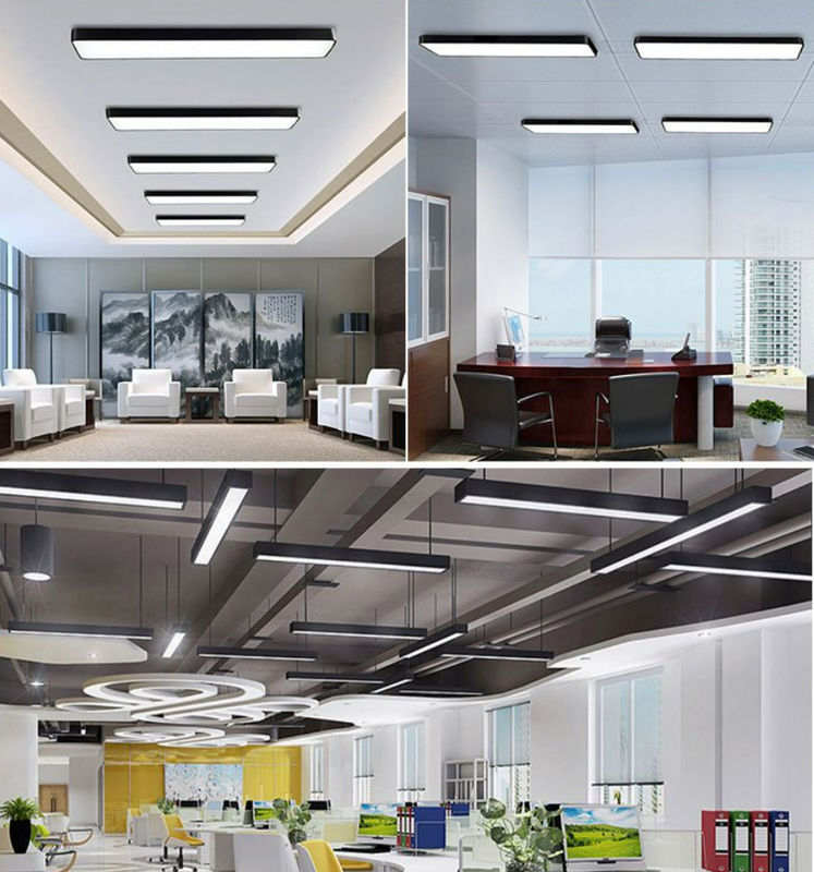 AC110-265V LED Lineer Asılı Işık Yüksek Parlaklık 35W 6500K Beyaz Renk