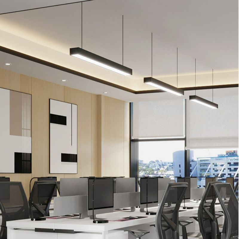 AC110-265V LED Lineer Asılı Işık Yüksek Parlaklık 35W 6500K Beyaz Renk