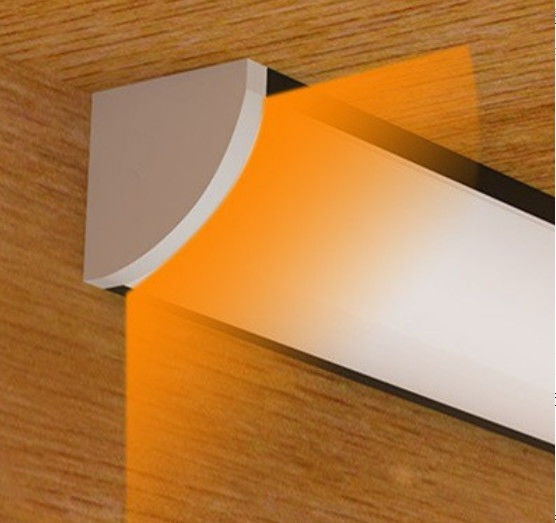 Manyetik ile 16x16mm V Tipi LED Işıklar Raf Altı Alüminyum Ekstrüzyon Sert Şerit Işık