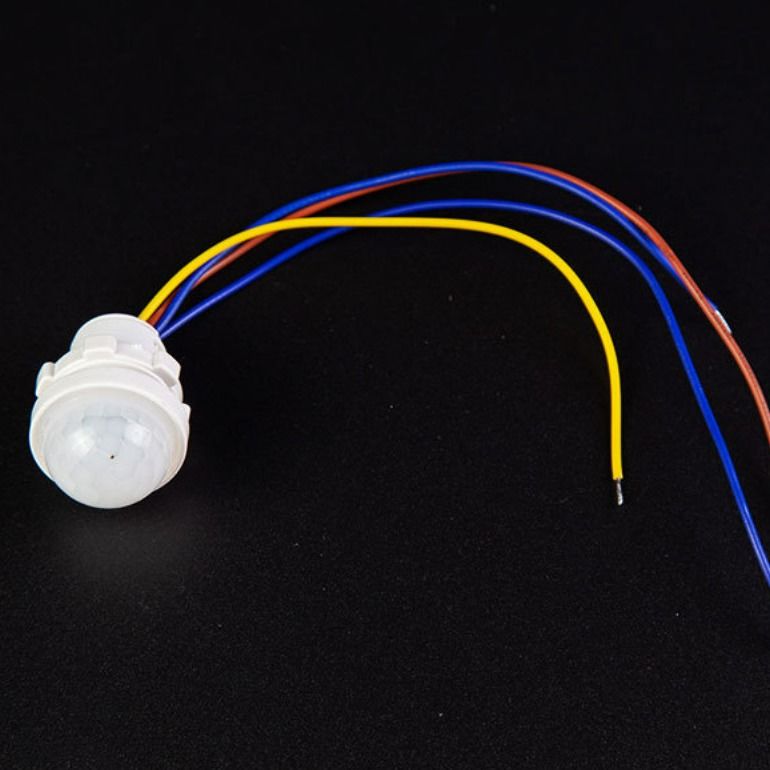 12V / 24V LED Sensör Aksesuarları PIR LED Sensör Yuvarlak Sütlü Ev Dolabı Mutfak İçin
