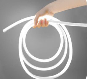 360 Derece Neon Esnek Şerit Işık DIY LED Silikon Yuvarlak Tüp Işık 24V 12W IP67